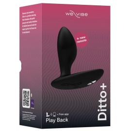 Анальная смарт-вибропробка We-Vibe Ditto+ Satin Black с пультом ДУ - 9