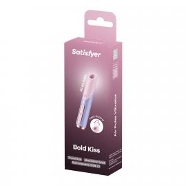 Вакуумний стимулятор Satisfyer Bold Kiss Violet, магнітна технологія 3D Air Pulse - 3