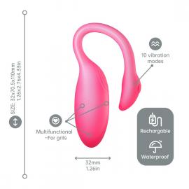 Смарт-віброяйце Magic Motion Flamingo Max Pink - 11