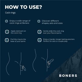 Ерекційне кільце Boners Ergo Cockring - 3