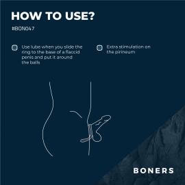Ерекційне кільце Boners Cock ring - 2