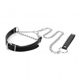 Нашийник з повідцем Bedroom Fantasies: Collar with Chain - Silver - 7