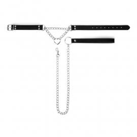 Нашийник з повідцем Bedroom Fantasies: Collar with Chain - Silver - 8