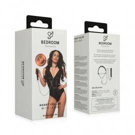 Нашийник з повідцем Bedroom Fantasies: Collar with Chain - Silver - 6