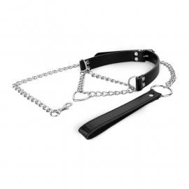 Нашийник з повідцем Bedroom Fantasies: Collar with Chain - Silver - 4