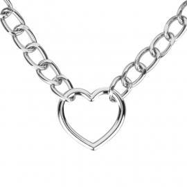 Нашийник з повідцем Bedroom Fantasies: Collar with Chain - Silver - 5