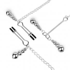 Зажимы для сосков и клитора Bedroom Fantasies: Nipple and Clitoris Clamps - Silver - 6