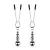 Затискачі для сосків Bedroom Fantasies: Nipple Clamps with Beaded Chain - Silver