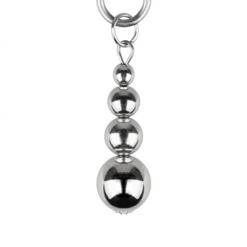 Затискачі для сосків Bedroom Fantasies: Nipple Clamps with Beaded Chain - Silver