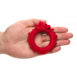 Эрекционное кольцо Creature Cocks Rise of the Dragon Silicone Penis Ring - Red - 5