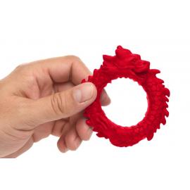 Эрекционное кольцо Creature Cocks Rise of the Dragon Silicone Penis Ring - Red - 4