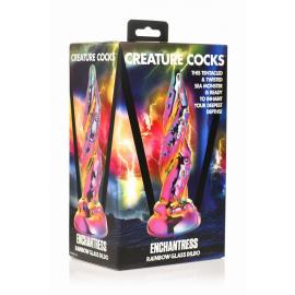 Фентезійний фалоімітатор Creature Cocks Enchanting Rainbow Glass Dildo - 2