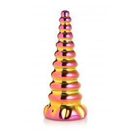 Фентезійний фалоімітатор Creature Cocks Twilight Rainbow Glass Dildo - 1