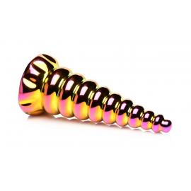 Фентезійний фалоімітатор Creature Cocks Twilight Rainbow Glass Dildo - 3