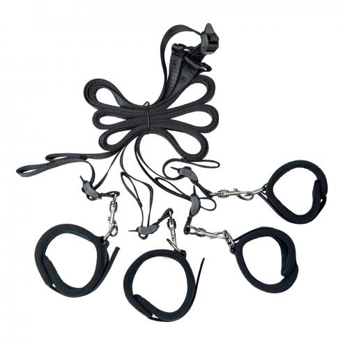 Розтяжка на ліжко Punishment - 5-Piece Bed Restraint Kit - Black