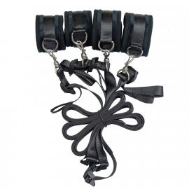 Розтяжка на ліжко Punishment - 5-Piece Bed Restraint Kit - Black - 6