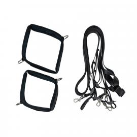 Розтяжка на ліжко Punishment - 5-Piece Bed Restraint Kit - Black - 4