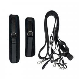 Розтяжка на ліжко Punishment - 5-Piece Bed Restraint Kit - Black - 3