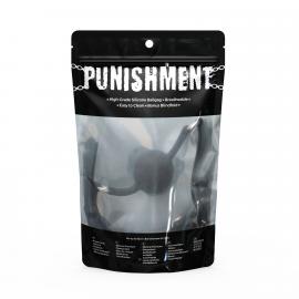 Кляп Punishment - Silicone Ball Gag – Black - 3