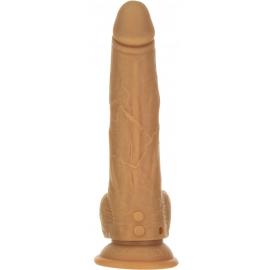 Фалоімітатор з пульсацією Naked ADDICTION Dominic 9 Caramel - 1