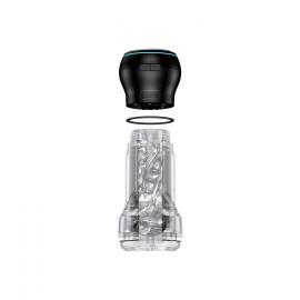 Мастурбатор Kiiroo Feel Pocket Crystal із всмоктувальною інтерактивною насадкою PowerBlow Combo Set - 8