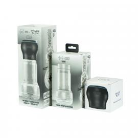 Мастурбатор Kiiroo Feel Pocket Crystal із всмоктувальною інтерактивною насадкою PowerBlow Combo Set - 5