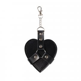 Брелок на карабине для ключей Art of Sex Chained Heart, Черный - 1