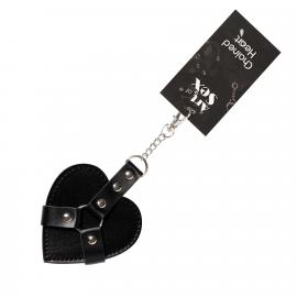 Брелок на карабине для ключей Art of Sex Chained Heart, Черный - 2