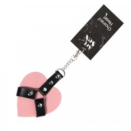 Брелок на карабине для ключей Art of Sex Chained Heart, Розовый - 2