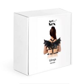 Жіноча портупея Art of Sex - Wings чорна L-2XL - 4