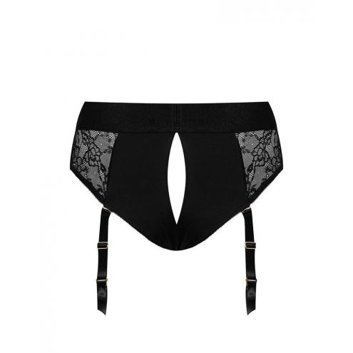 Мереживні труси для страпону з підв'язками для панчох Strap-On-Me DIVA HARNESS - XS