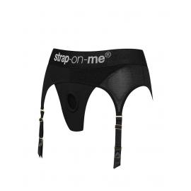 Труси для страпону з підв'язками для панчох Strap-On-Me REBEL HARNESS - XS - 8