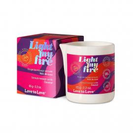 Масажна свічка Love To Love LIGHT MY FIRE Coconut (65 мл) - 1
