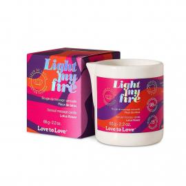 Масажна свічка Love To Love LIGHT MY FIRE Lotus (65 мл) - 1