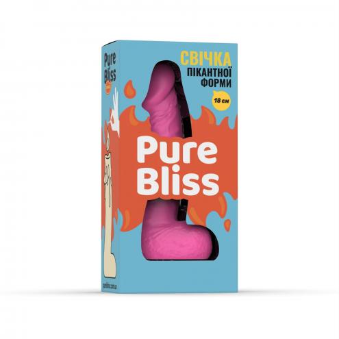 Свеча в виде члена Pure Bliss MINI Pink 18 см