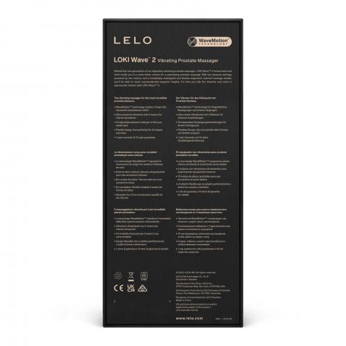Масажер простати LELO Loki Wave 2 Base Blue, 2 мотори, манливий рух + вібрація