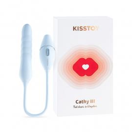 Пульсатор із вакуумним стимулятором KISSTOY Cathy III Light Blue - 3
