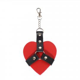 Брелок на карабіні для ключів Art of Sex Chained Heart, Червоний - 2