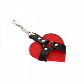 Брелок на карабіні для ключів Art of Sex Chained Heart, Червоний - 3