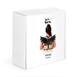 Жіноча портупея Art of Sex - Wings червона L-2XL - 4
