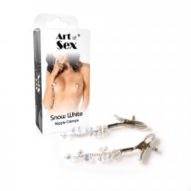 Зажимы для сосков Art of Sex Snow White - 4