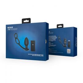 Анальная вибропробка Nexus Tornado Cock and Ball Ring - 11