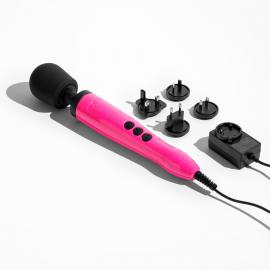 Вібромасажер DOXY Die Cast Massager Hot Pink, дуже потужний, живлення 220В, металевий корпус - 3