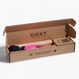 Вібромасажер DOXY Die Cast Massager Hot Pink, дуже потужний, живлення 220В, металевий корпус - 7