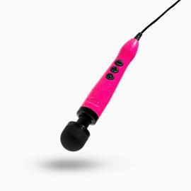 Вібромасажер DOXY Die Cast 3 Hot Pink, дуже потужний, живлення 220В, металевий корпус - 1