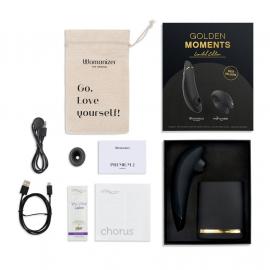 Преміальний подарунковий набір Golden Moments: Womanizer Premium та We-Vibe Chorus Black - 2