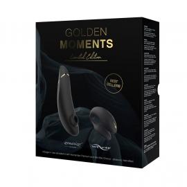 Преміальний подарунковий набір Golden Moments: Womanizer Premium та We-Vibe Chorus Black - 4