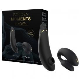 Преміальний подарунковий набір Golden Moments: Womanizer Premium та We-Vibe Chorus Black - 1