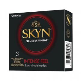 Презервативы SKYN Intense Feel – рельефное наслаждение с точками и ребрами, 3 шт - 1