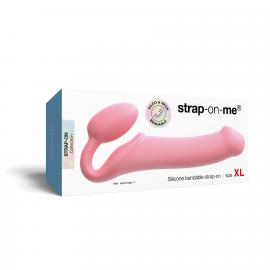 Безремінний страпон Strap-On-Me Rose XL, повністю регульований, діаметр 4,5 см - 2